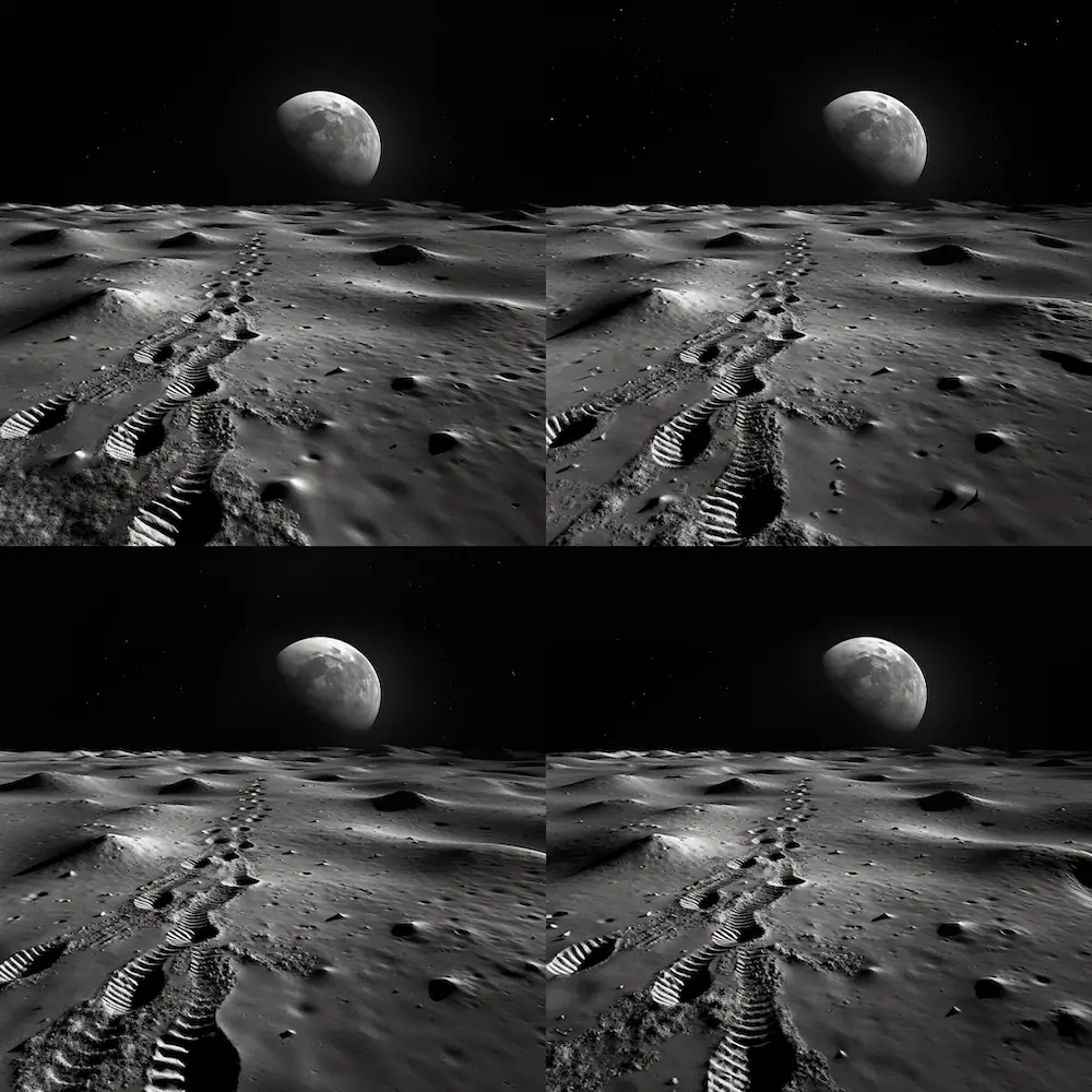 footprint on the moon 1 5 out